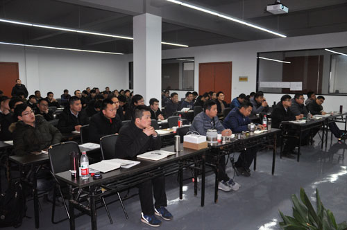 2018年开运体育全体业务员第一次培训在产业园召开