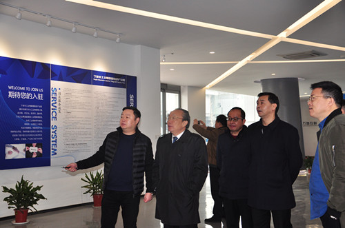 池州市政协主席张夏林、青阳县县长巩文生一行调研开运体育